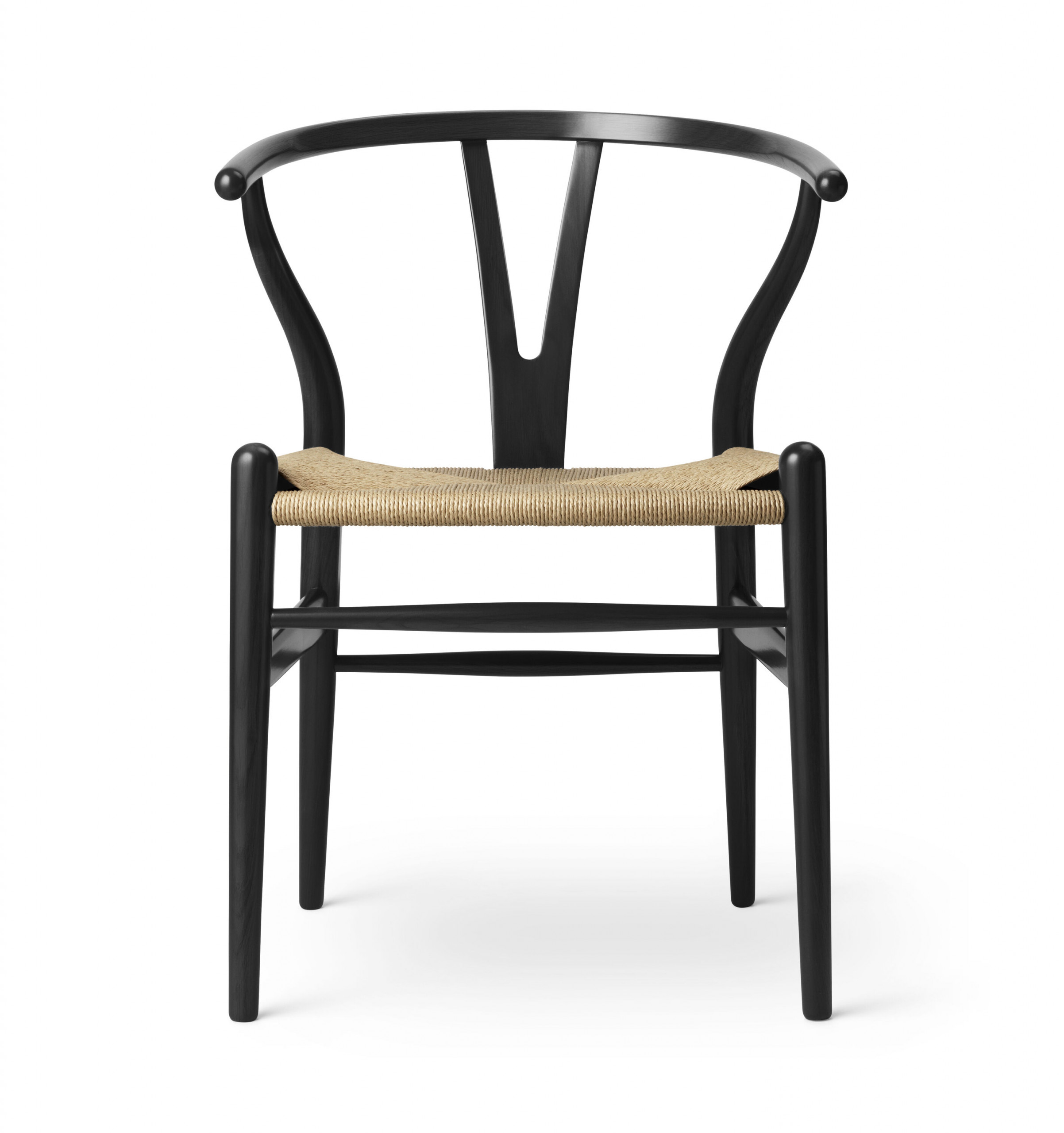 CH24 Oak Black S9000N Natural Papercord Front Large